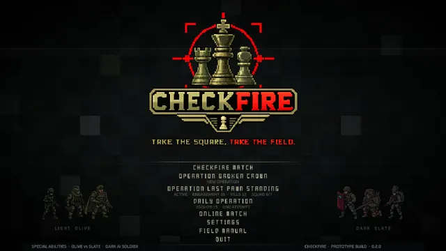 Main menu